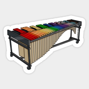 Progress Pride Flag Marimba Sticker